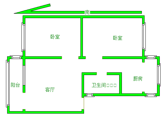 惠丰二十五院,新上惠丰二十五院，温馨两居，大红本，步梯二层，9