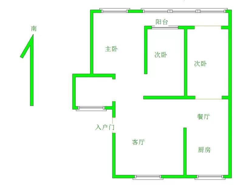 三里铺风景小区,河西三里铺风景小区普通120万元3室2厅1卫1阳台出14