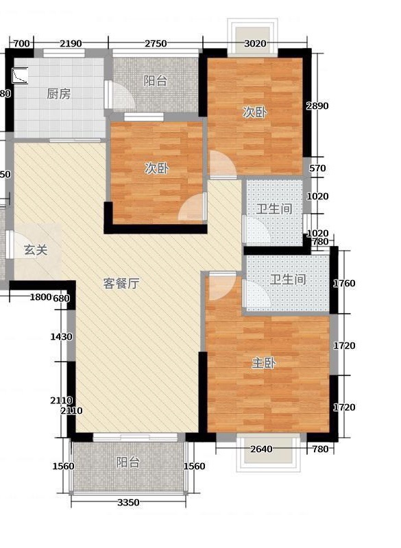 山海名门,金沙洲 山海名门精装大3房 电梯房 近地铁 拎包入住12