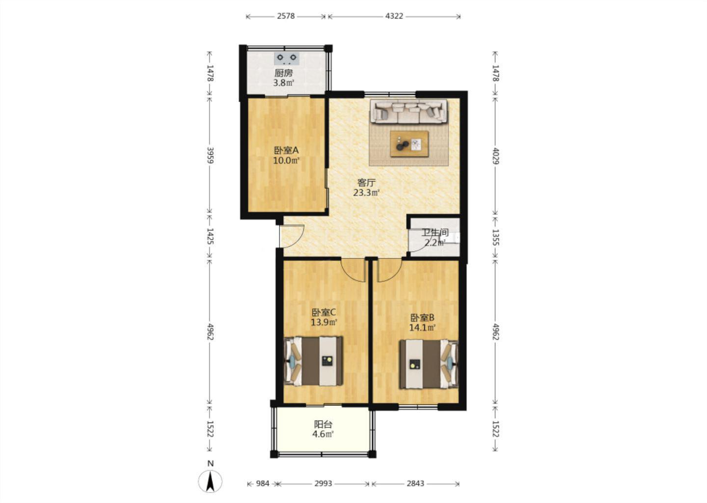 百货公司家属楼,百货公司家属楼地铁精装3室2厅2卫1阳台，交通便利，设施齐全10