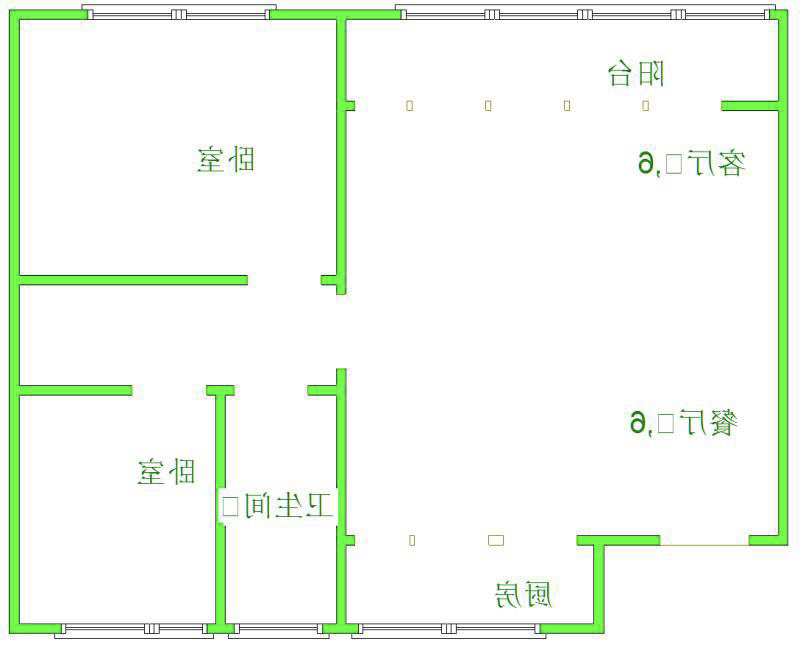 民生凤凰城16号院2室2厅1卫朝南北精装出租12