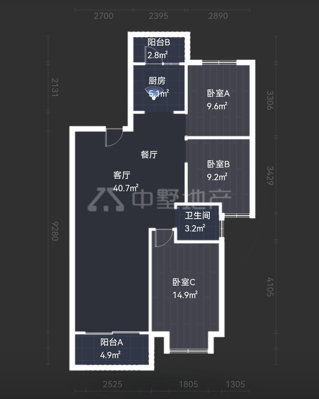 弋江区弋江毛坯3室2厅2卫二手房出售9