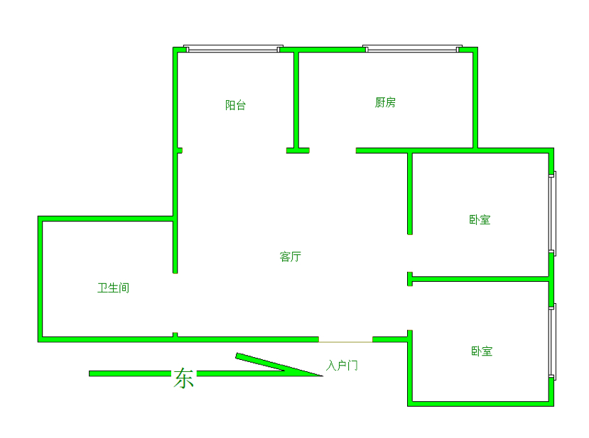 城区城西普通2室1厅1卫二手房出售11