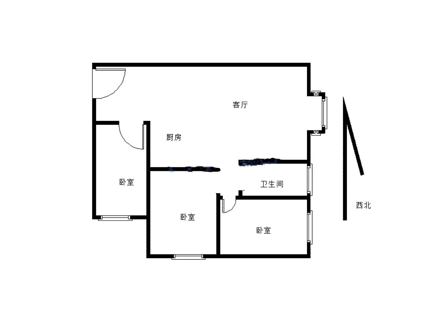 西昌市阳光学区毛坯3室2厅2卫二手房出售14