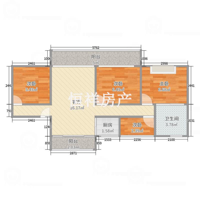 姜堰市姜堰市毛坯4室2厅2卫二手房出售14