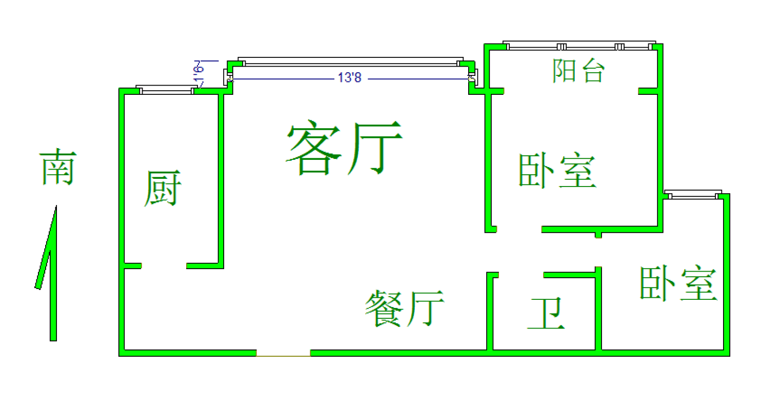 德城区经济开发区普通2室2厅1卫二手房出售11