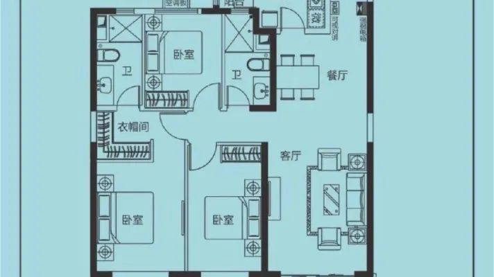 带家具家电三居室 可拎包入住