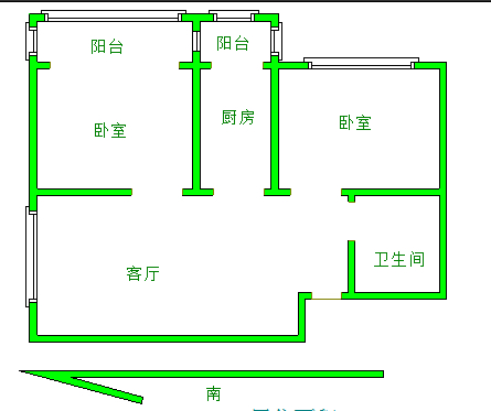 李家庄信誉西区,淮海转盘信誉小区，步梯二层，两室两厅9