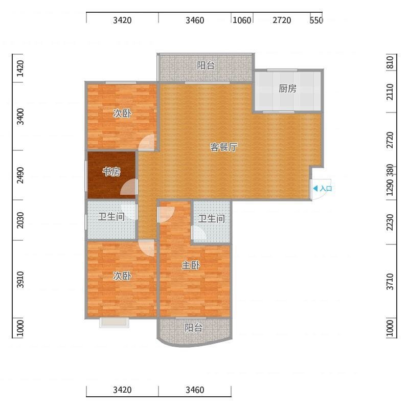 龙口市东城区精装3室2厅2卫二手房出售13