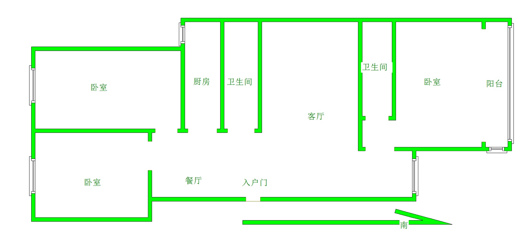 乐苑三区,乐苑三区 毛坯三居室 双卫12