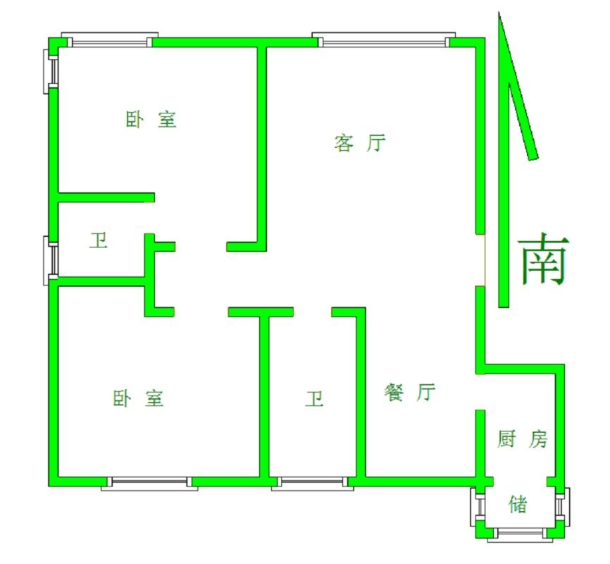 德城区经济开发区豪装2室2厅2卫二手房出售12