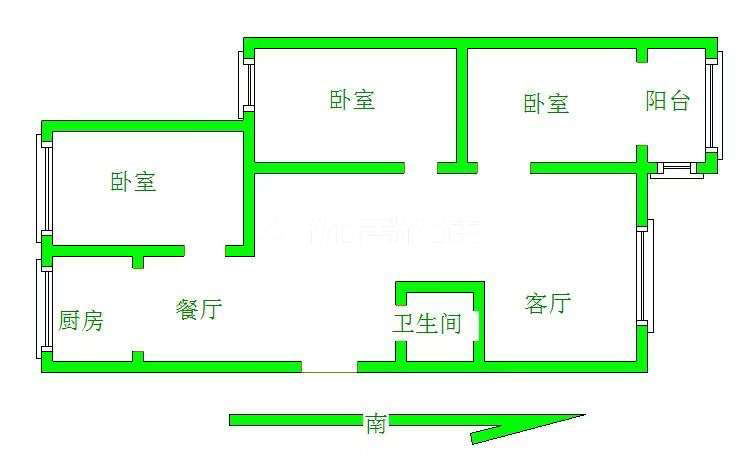 塔岭新城,好房子南北通透包改名精装修拎包入住9