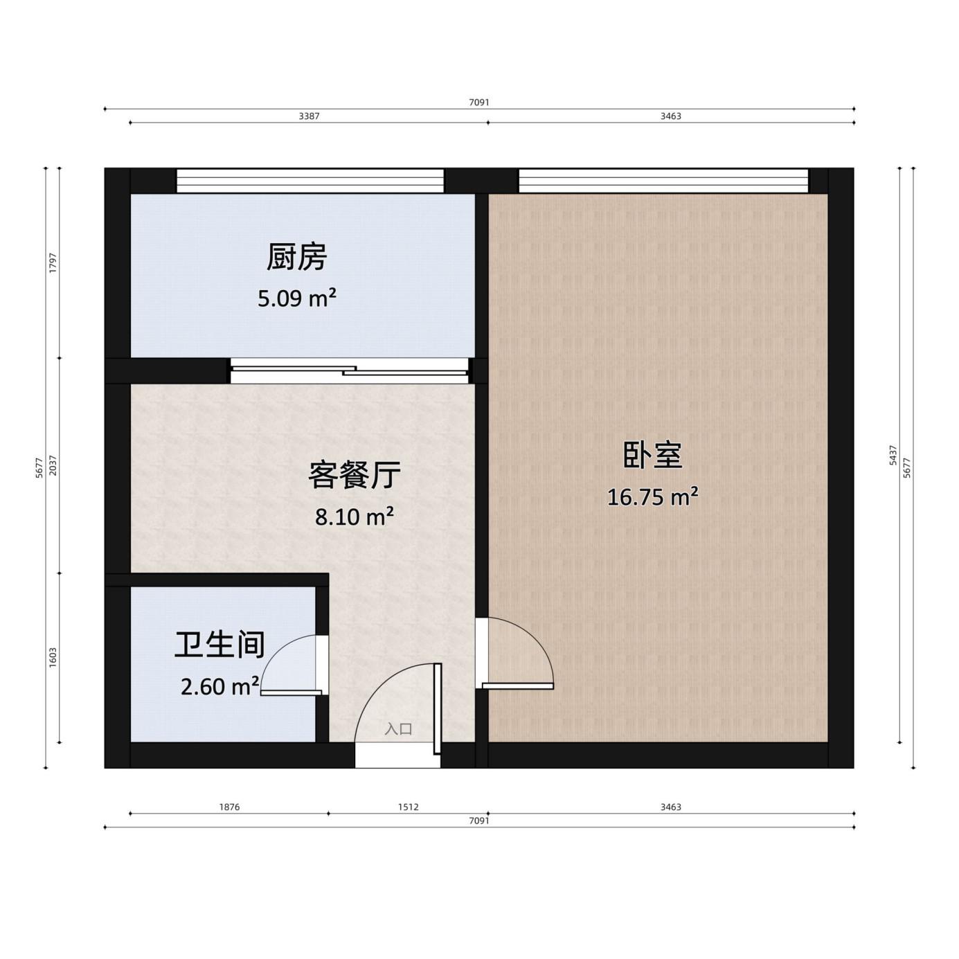 桥西区下东营小学精装1室1厅1卫二手房出售13