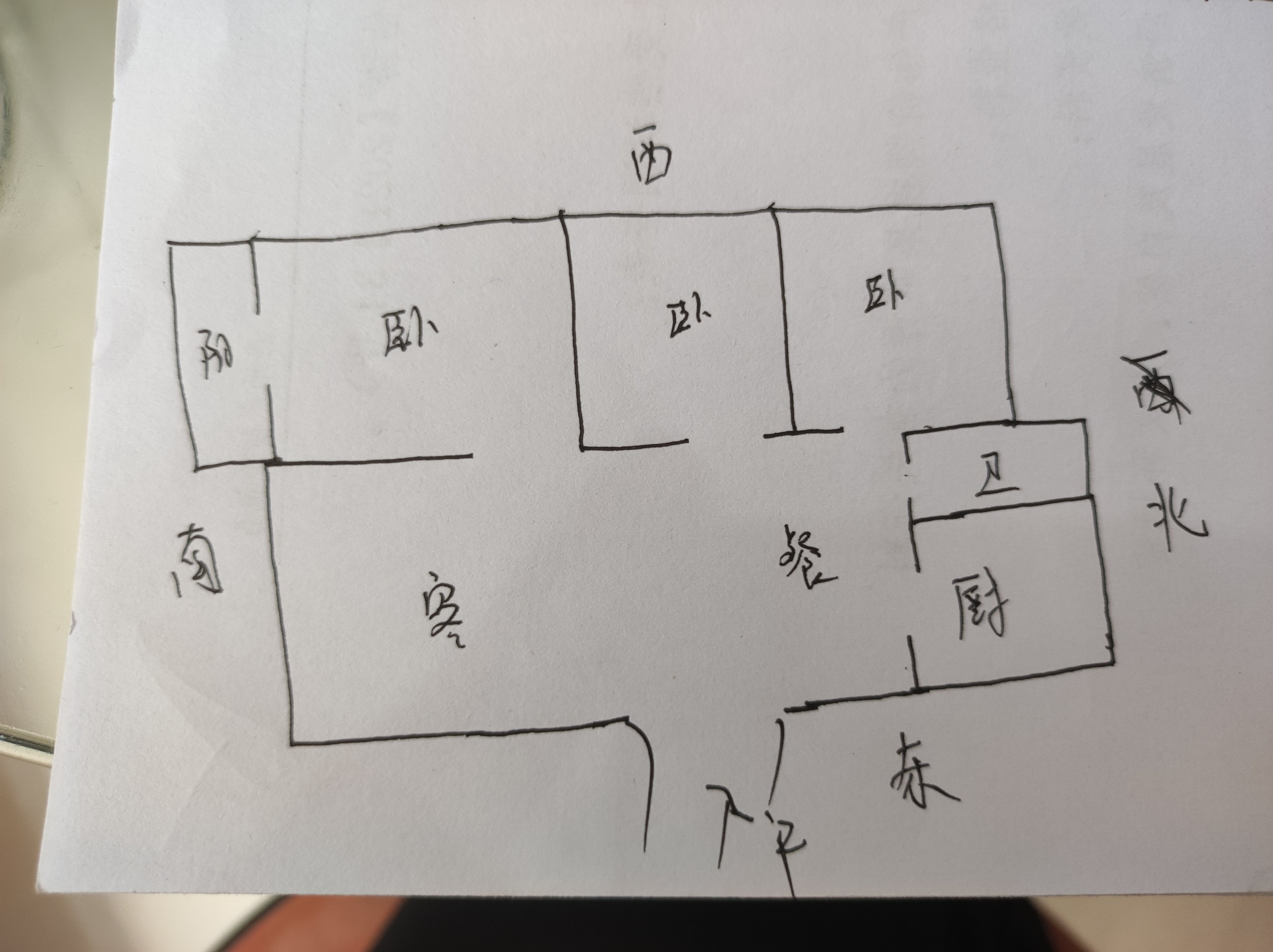 烟草局家属院,镇中，三里湾大棚附近 小三室  有储藏室11