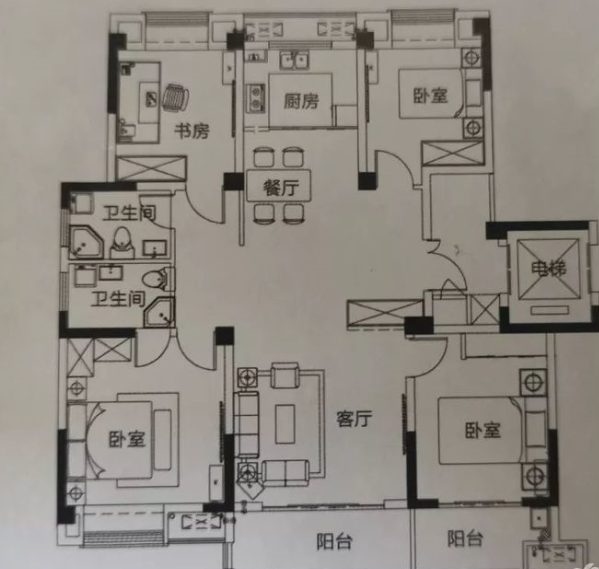 开元盛世中层毛坯房急售-开元盛世二手房价