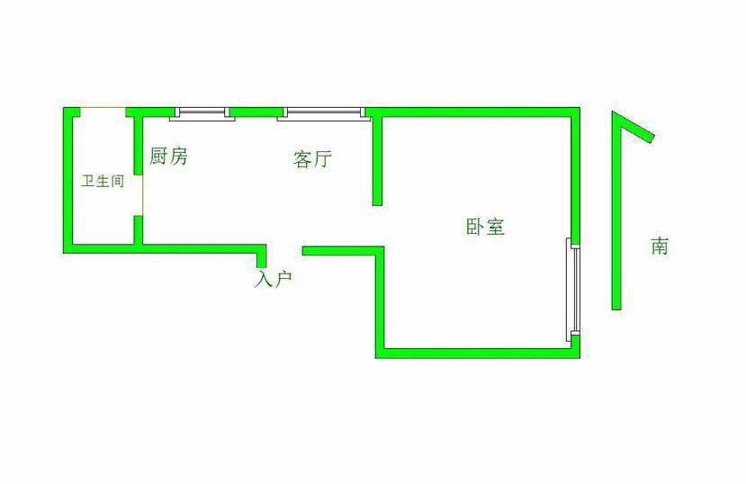 望湖花园二期,电梯房黄金楼层温馨一室一厅11