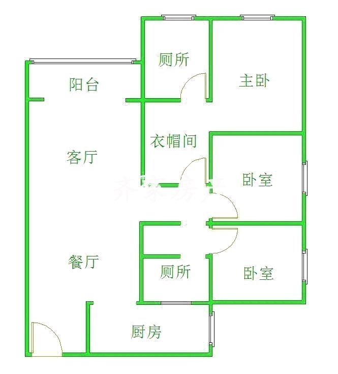 中央星座,中央星座安静小区,3室2厅2卫1阳台毛坯,房东换房9