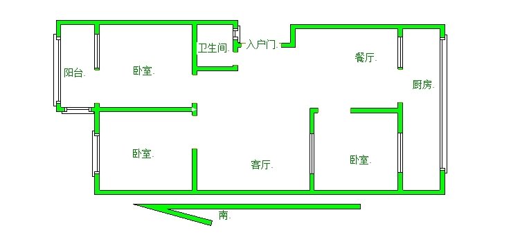 潞华小区,潞华小区 89.0平米 75.0万10