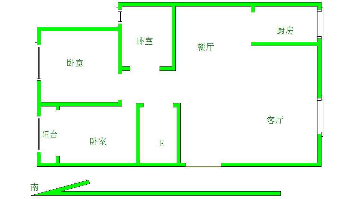 三里铺风景小区,三里铺风景小区 精装修 127平米 135万免大税11