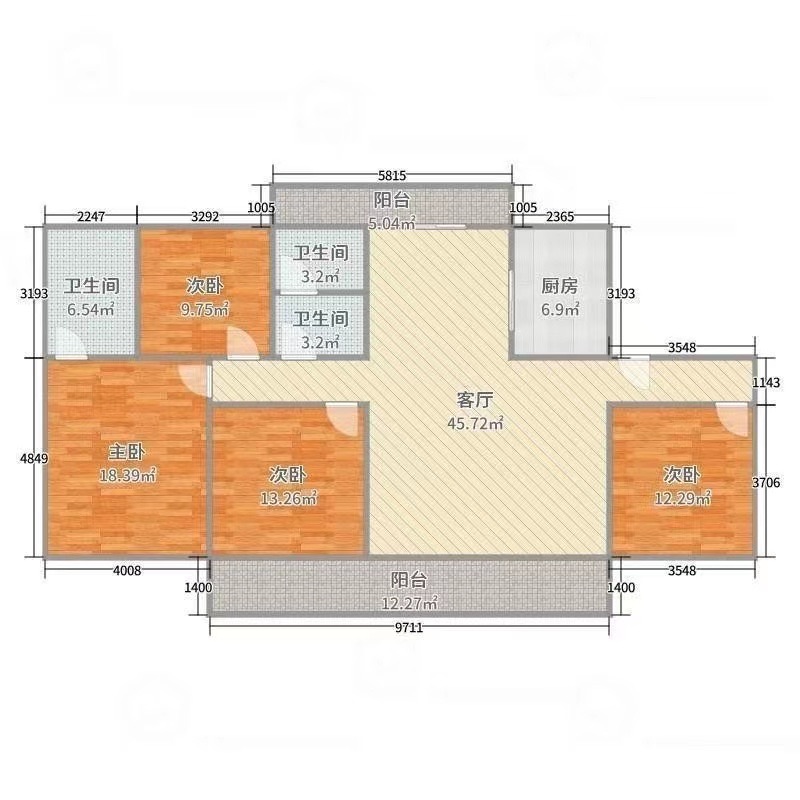 颍州区城东精装4室2厅2卫二手房出售10