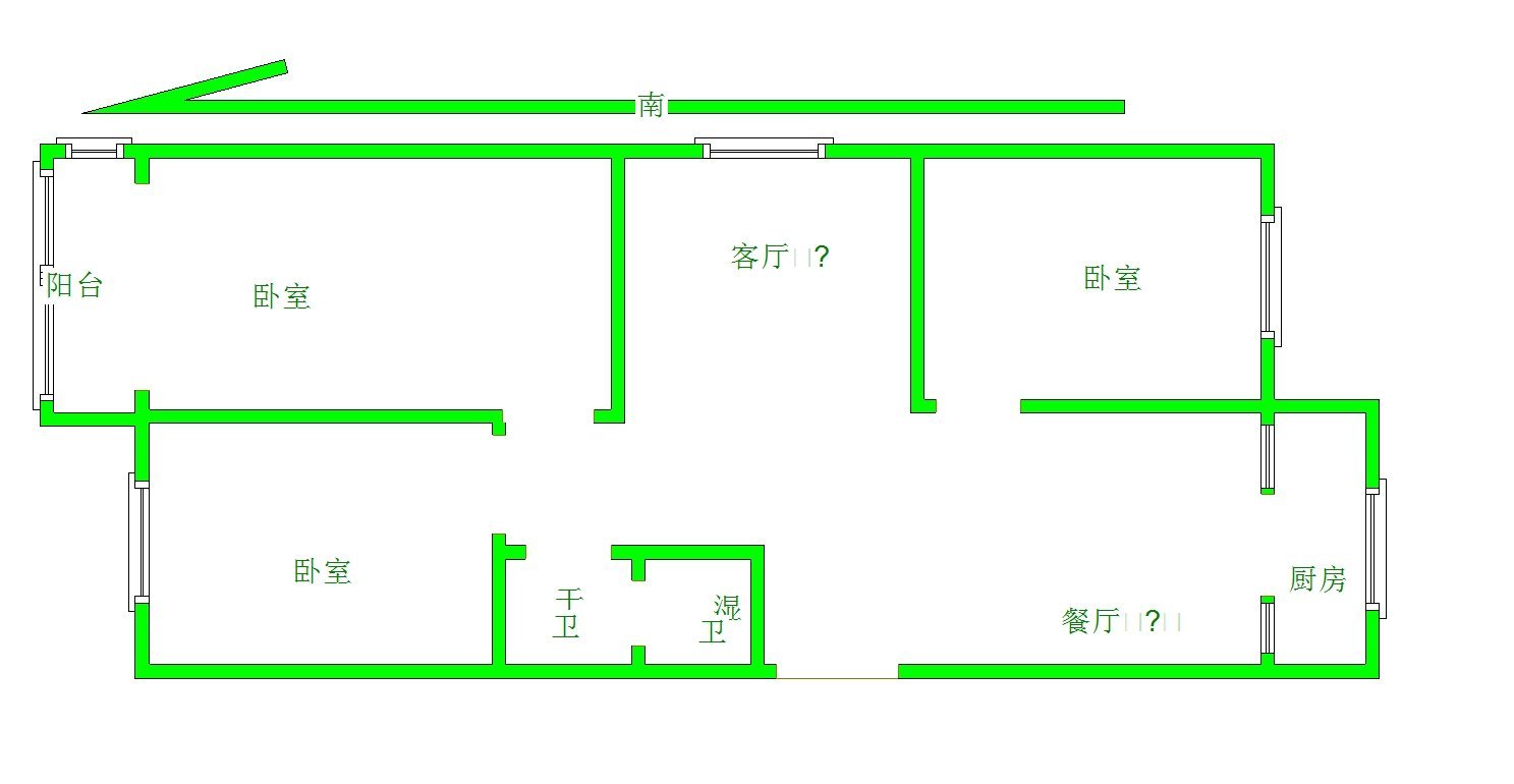 宝景花园,景家庄市场和济医院附近南北通透采光好12