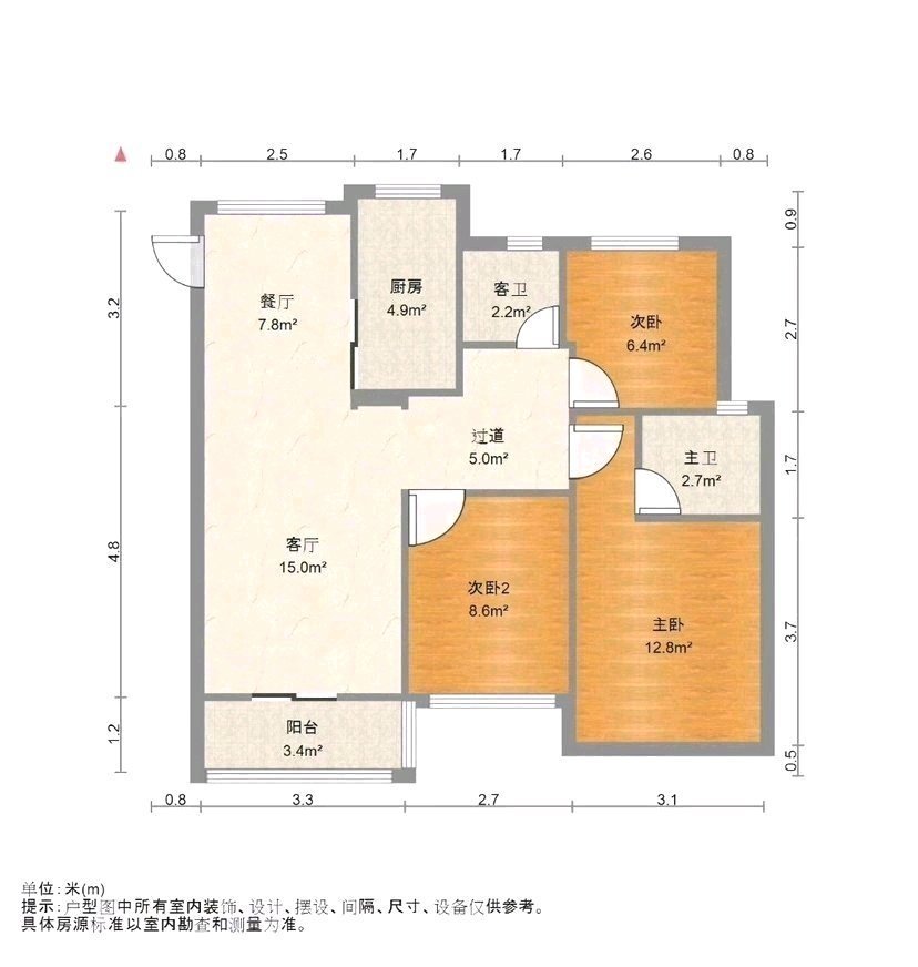 娄韵嘉园1室1厅1卫朝南普通出租14