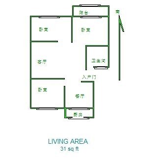 龙山南区3室2厅1卫毛坯出租12