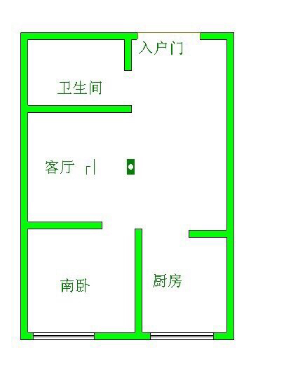 福居园,地铁出口福居园1室1厅1卫1阳台精装急租12