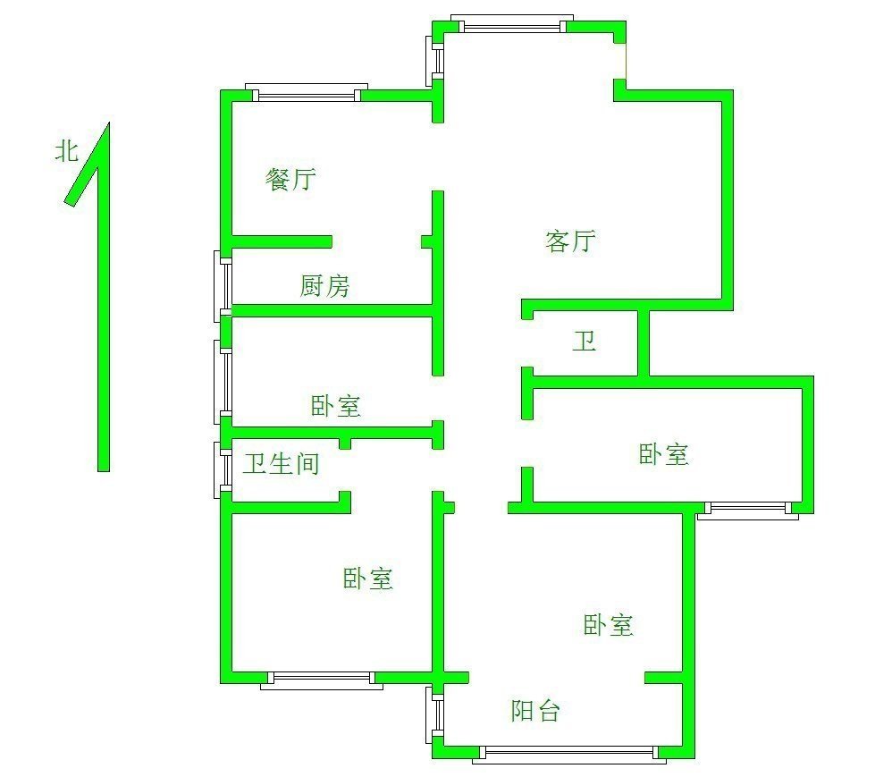 御润财富城A区,上东昌，脑科医院附近，高性价比，精装四室13