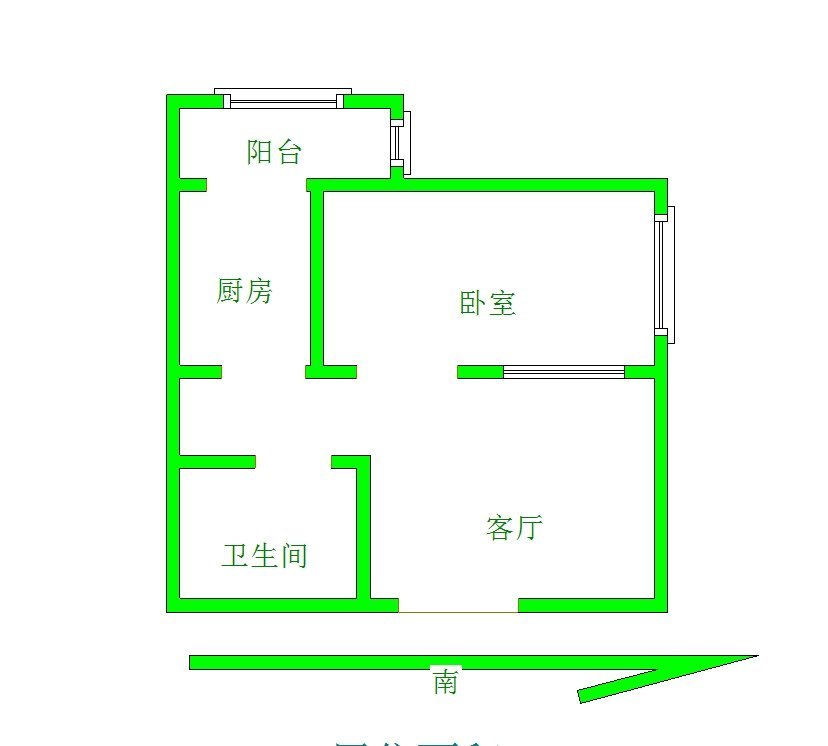 城区城西精装1室1厅1卫二手房出售10