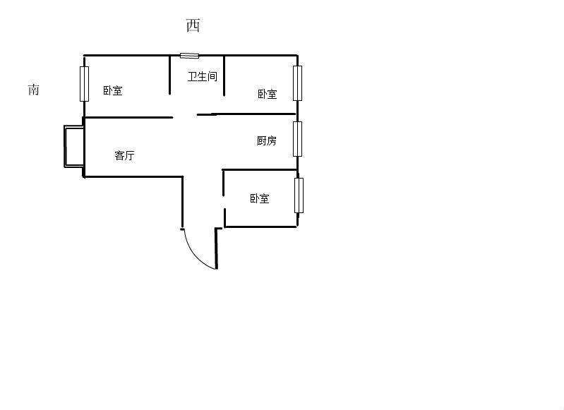 卧龙区高新片区毛坯3室2厅1卫二手房出售11