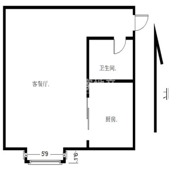 盐湖区空港南区普通1室1厅1卫二手房出售6