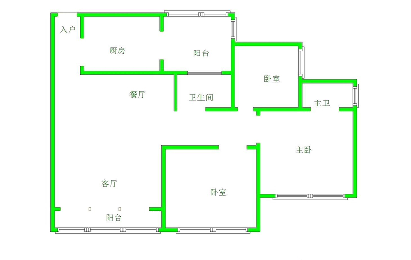 游仙区游仙普通3室2厅2卫二手房出售13