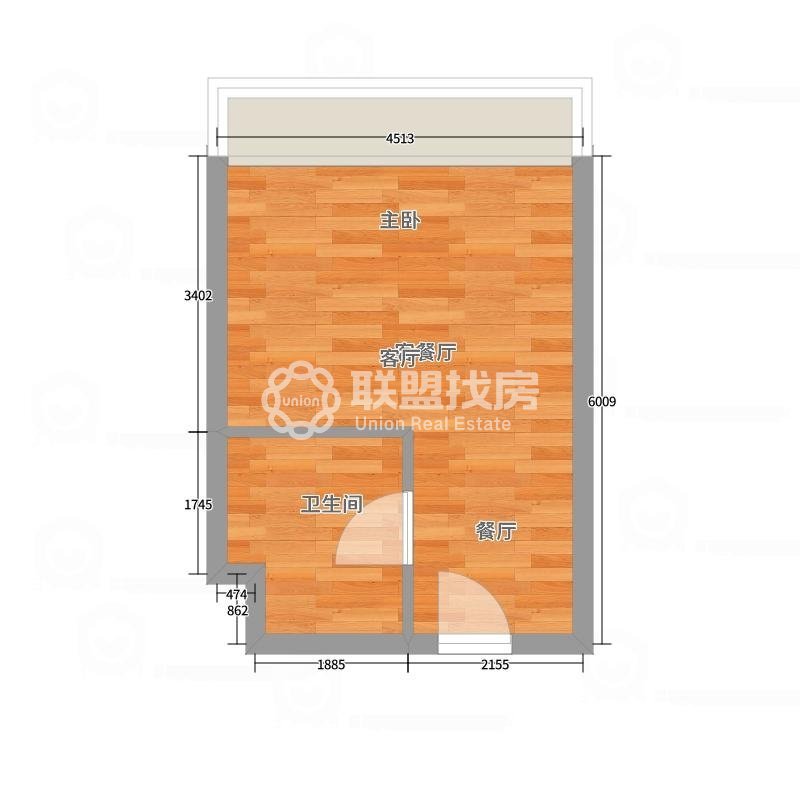 联邦国际,广场旁，联邦国际单身公寓，配齐，租金1000月9