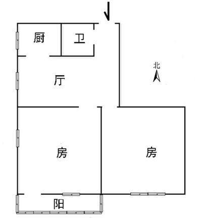 城西区城西毛坯2室2厅1卫二手房出售10