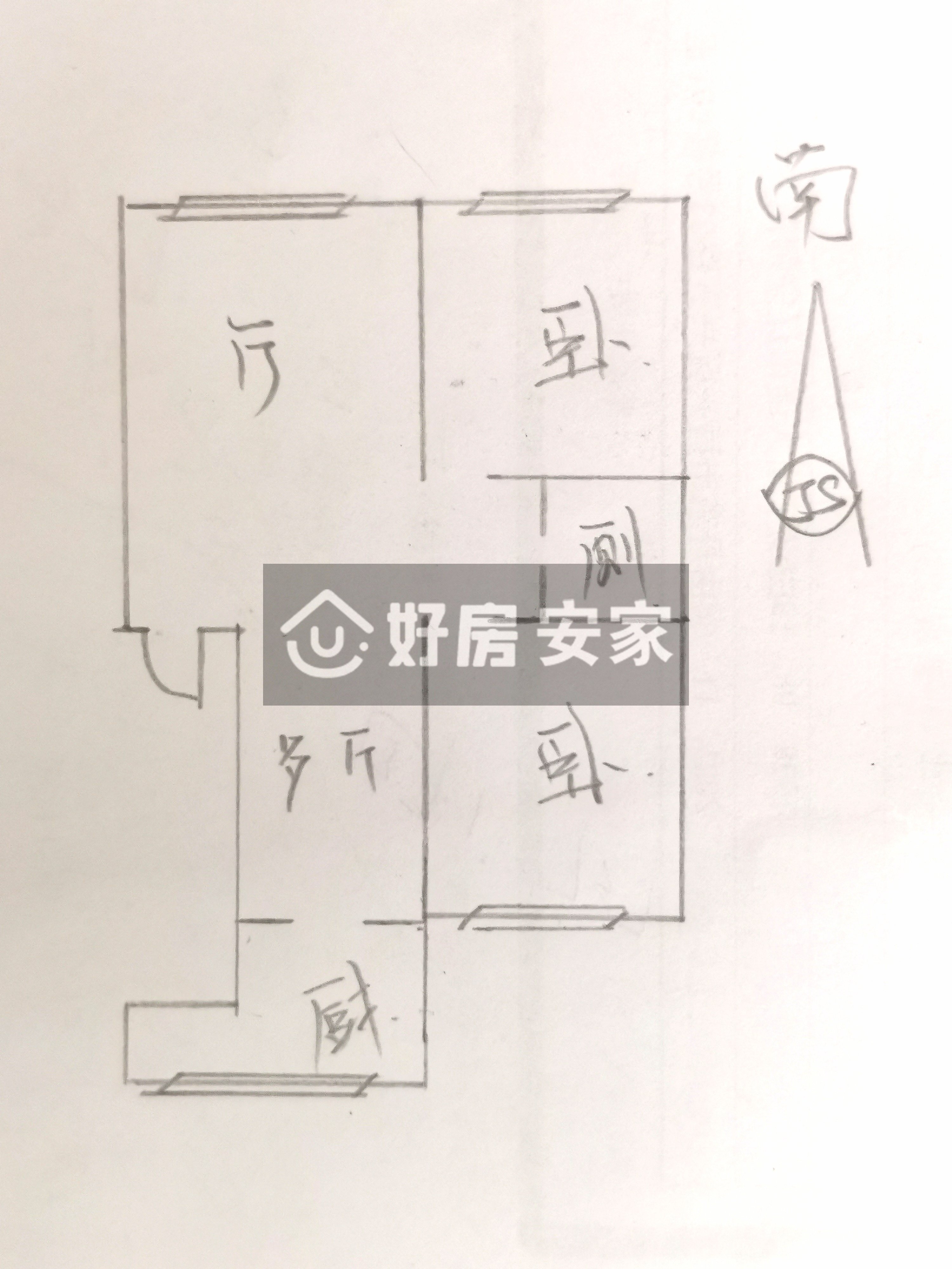 佰阳佳园,EW看江电梯好楼层南北通透大H格局阳光视线给力简装可贷款13