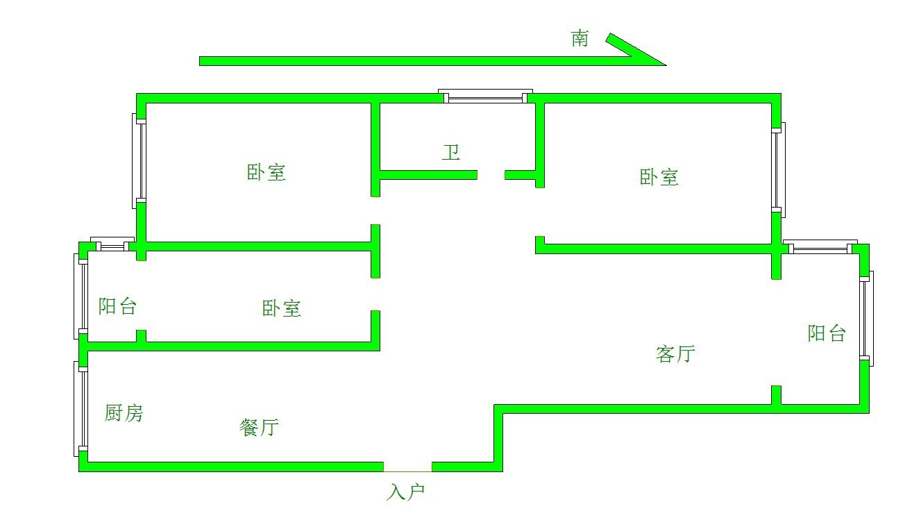 城区城西普通3室2厅1卫二手房出售13