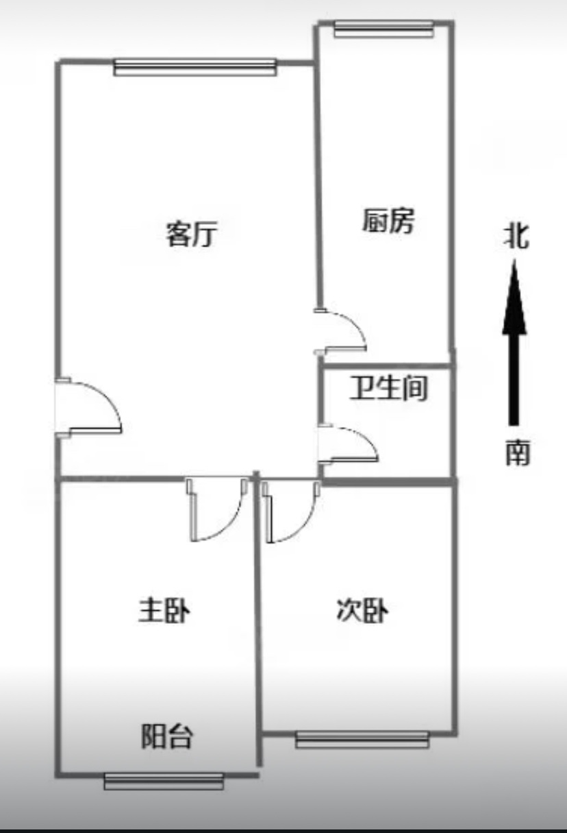 苏家河湾,苏家河湾二号院 两室一厅一卫68平送109