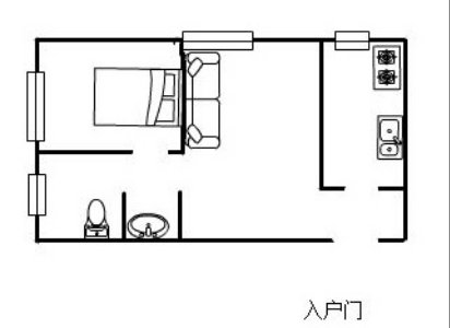 四季花城B区,四季花城B1单身公寓精装修 送家具家电 拎包即住9