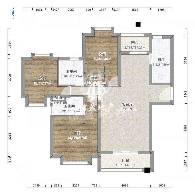 江城区城南精装3室2厅2卫二手房出售14