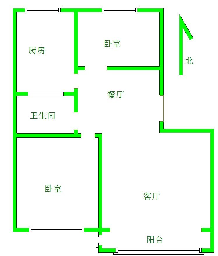 锦绣花苑,精装2室2厅1卫1阳台地铁沿线，交通便利，舒适宜居9