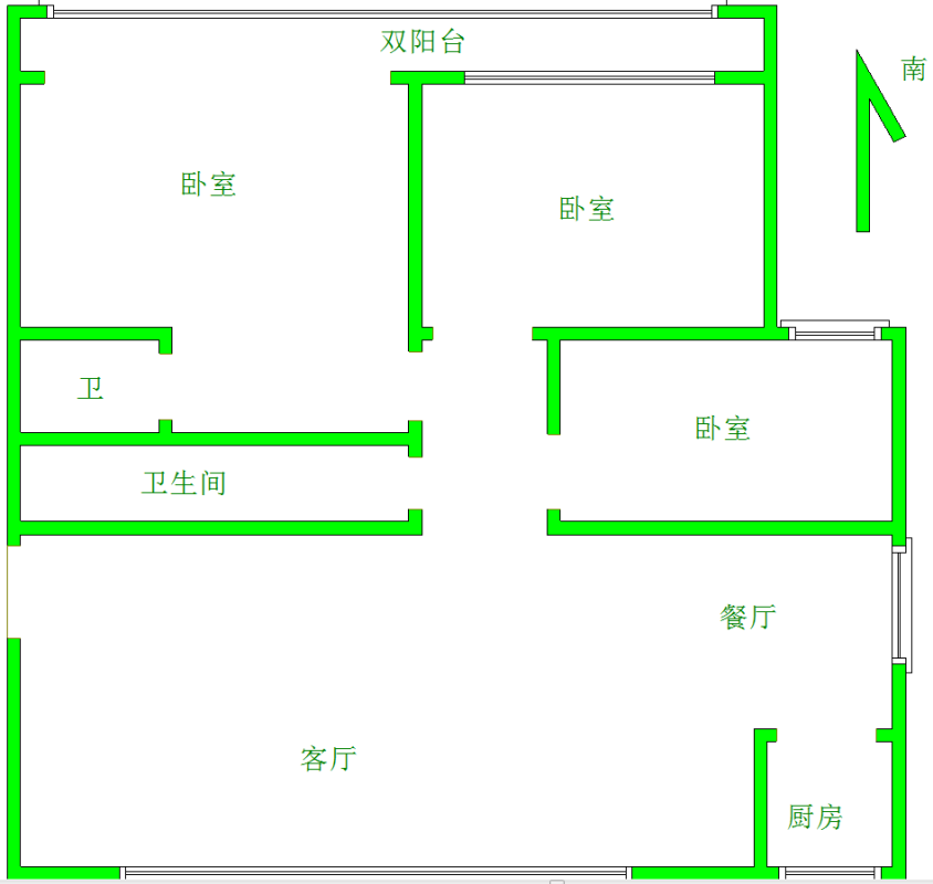 德城区经济开发区普通3室2厅2卫二手房出售13