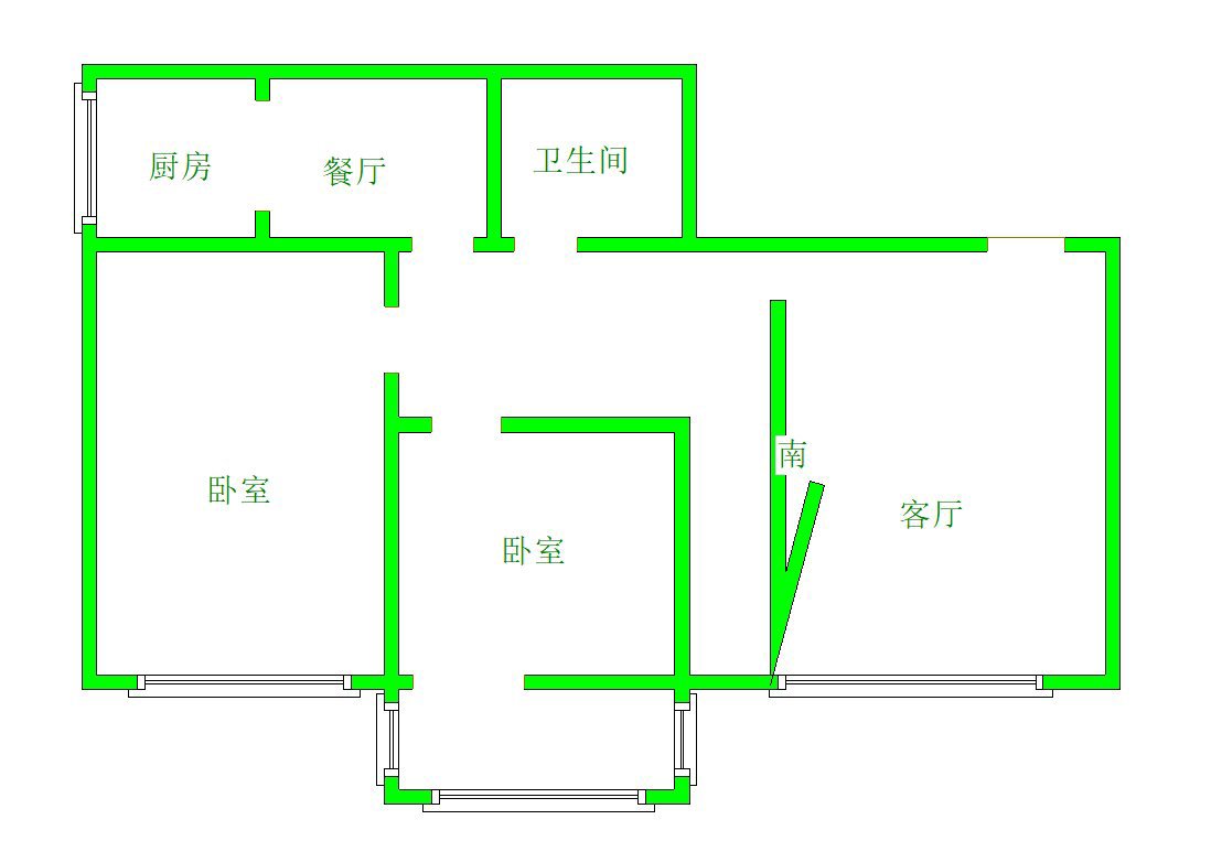 乐苑一区,新华  实验临街朝南俩居大红本11