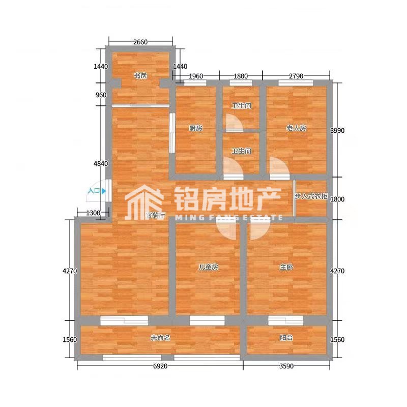 翰林公馆,翰林公馆145万元128.57㎡4室1厅1卫1阳台毛坯10