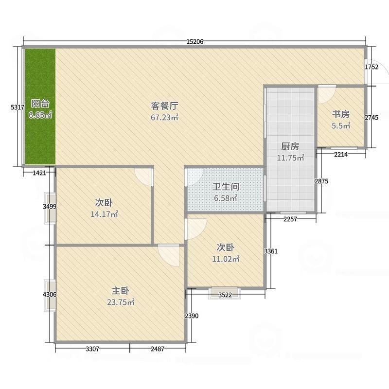 张湾区凯旋大道精装4室2厅1卫二手房出售14