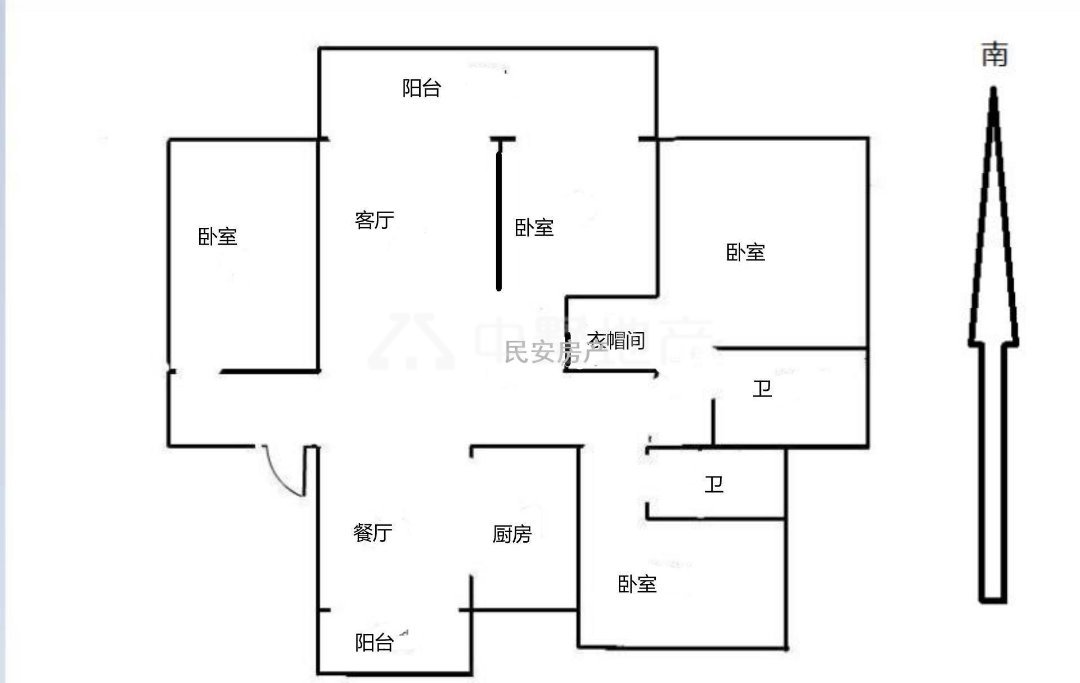 颍州环宇新村,颍南小学，18中，飞机户型，不满二11