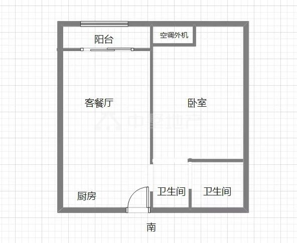 淮河新城第五园,朝北 淮河新城五期 独立一室一厅9