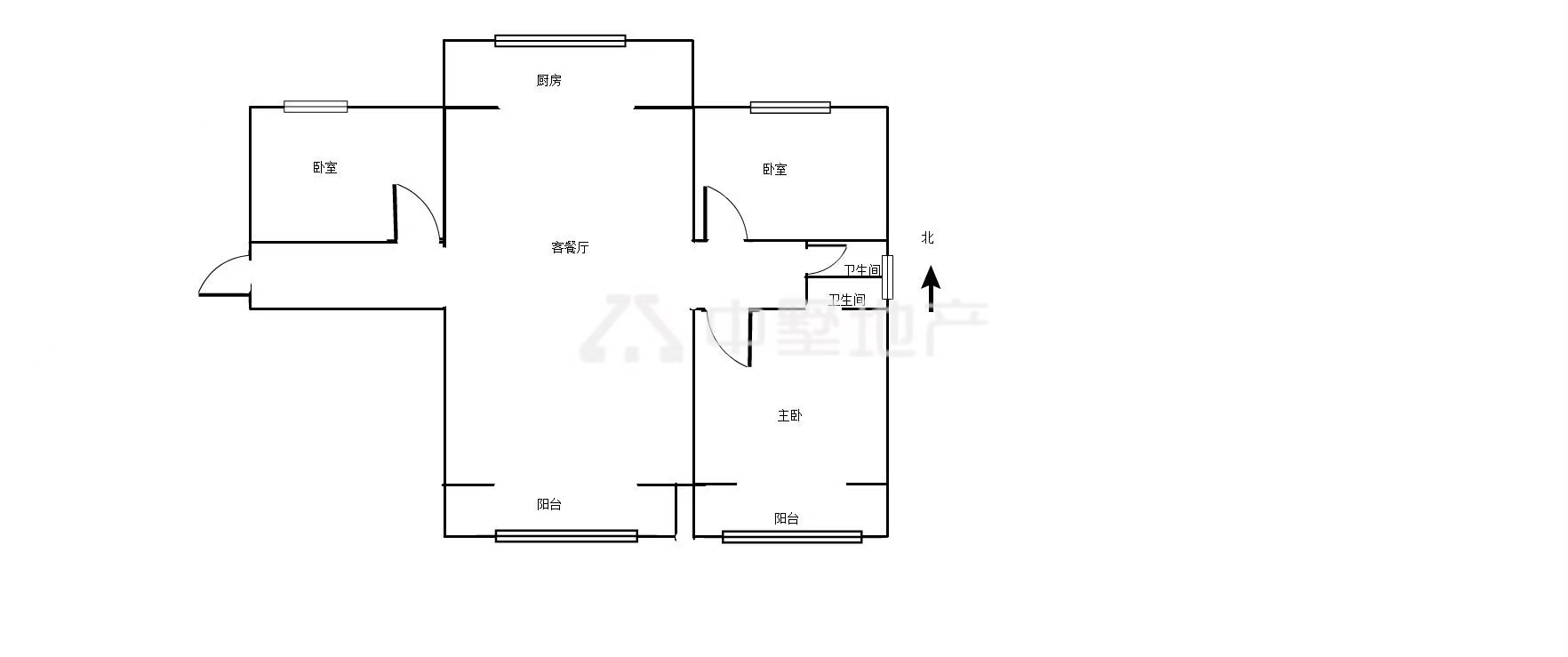 高速海德公馆,高速海德公馆 3室2厅2卫2阳台毛坯 使用面积大楼层好11