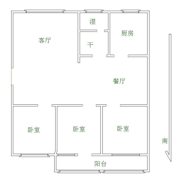 三里铺风景小区,阳光实验步梯好楼层诚心出租12