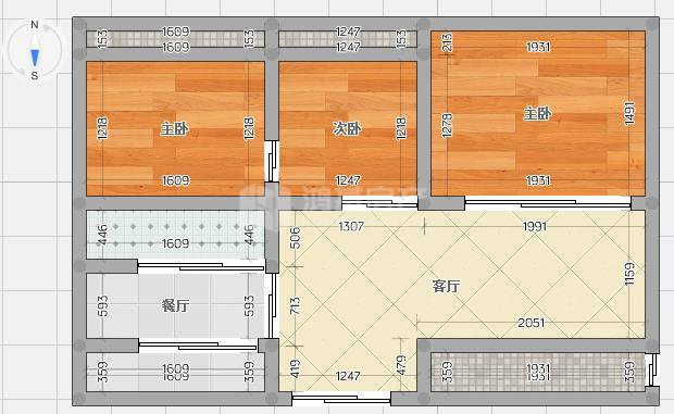 东湖区墩子塘街道精装3室1厅1卫二手房出售15